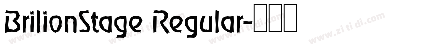 BrilionStage Regular字体转换